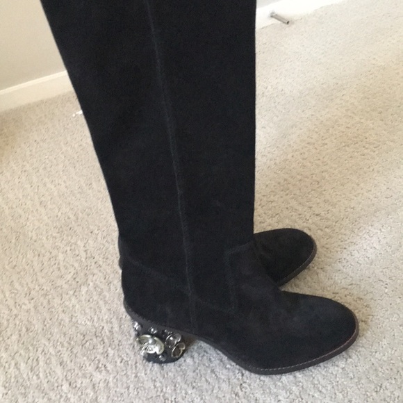 coach tea rose boots